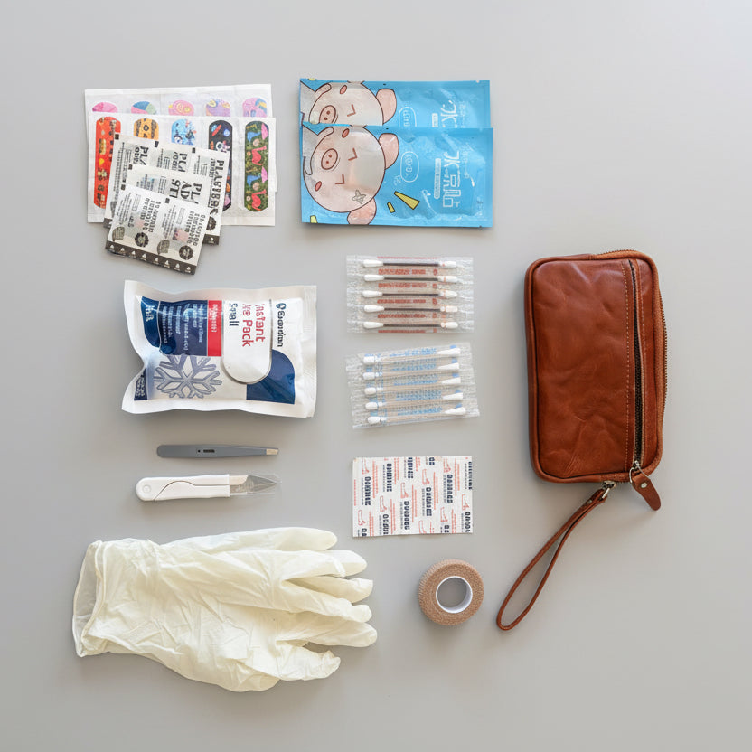 Mini Fashionable Handbag-Sized First Aid Kit - The "Emma"